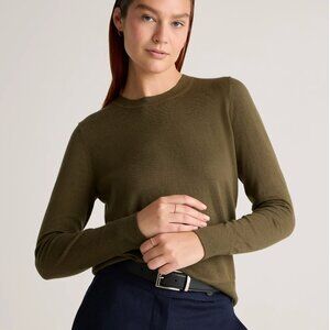 QUINCE LIGHTWEIGHT COTTON CASHMERE CREW SWEATER
